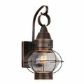 Perfecttwinkle Chatham 8 in. Outdoor Wall Light - Burnished Bronze PE3261411
